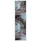 World Rug Gallery Contemporary Abstract Splash Non Shedding Soft Area Rug 2' x 7' Blue 391BLUE2x7 - alternate 7